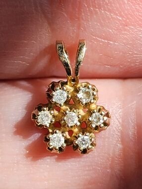 Diamond 14kt Pendant